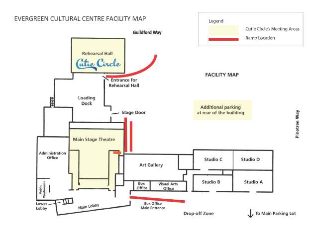 Evergreen Cultural Centre Facility Map