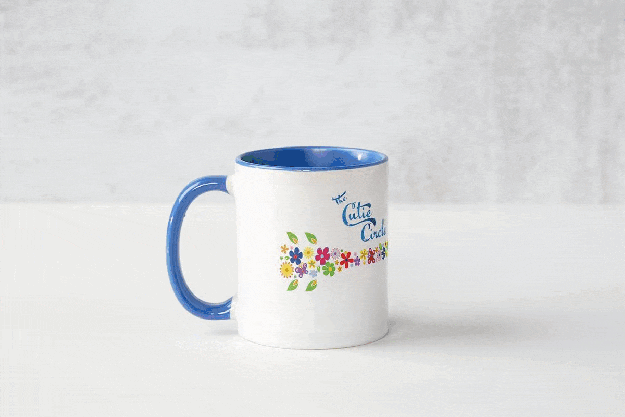 Cutie Circle Blue Mug