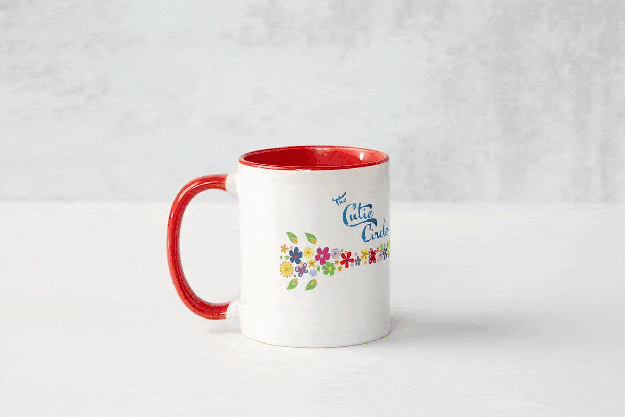 Cutie Circle Red Mug