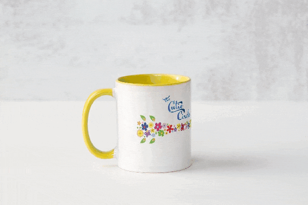 Cutie Circle Yellow Mug